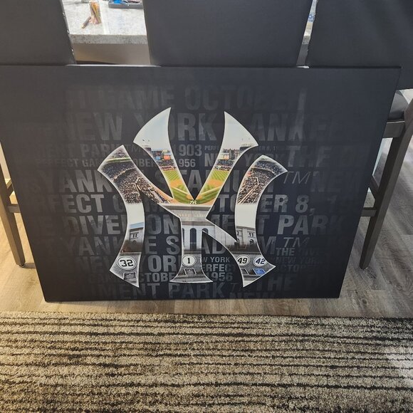 New York Yankees heritage collage canvas wall Art 24 x 36 in. Asking $100 OBO